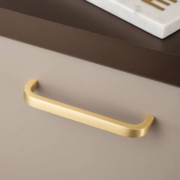 System Mobilya Kulbu Mat Altın 128mm Kulp (SY8640 0128 BB) - 2