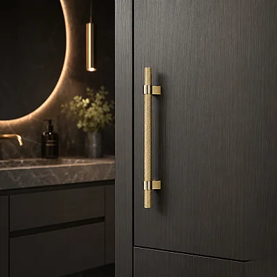 System Mobilya Kulbu Gold Renk 128mm Kulp (SY8774 0128 GL-GL) - 1