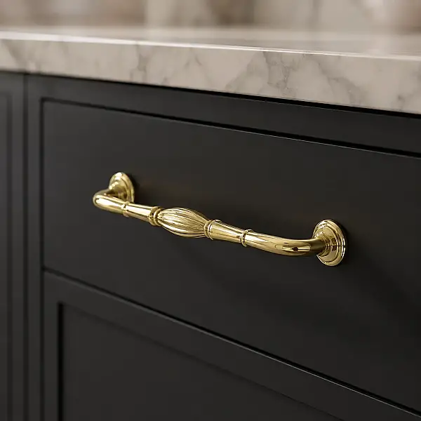 System Mobilya Kulbu Gold Renk 128mm Kulp (SY4477 0128 GL) - 1