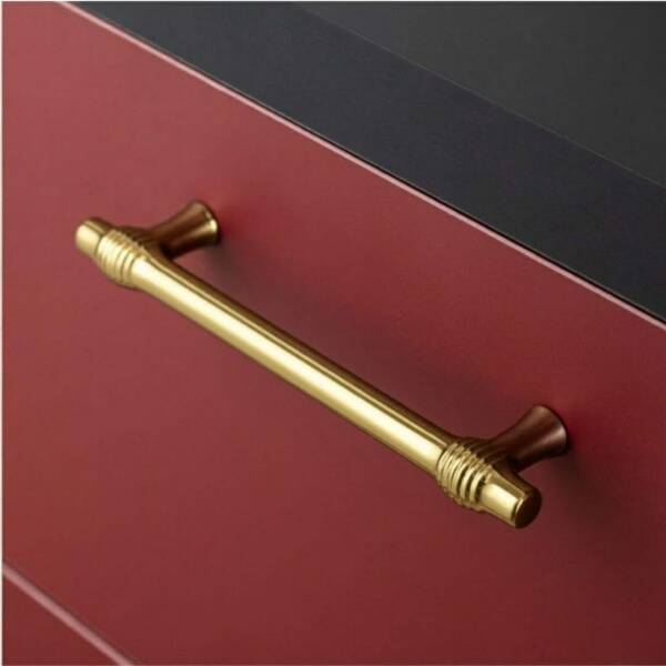 System Mobilya Kulbu Gold Renk 128mm Kulp (SY4323 0128 GL) - 1