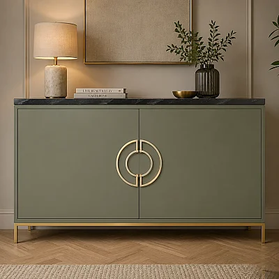 System Mobilya Kulbu Gold Renk 128mm Kulp (SY4700 0128 GL) - System (1)