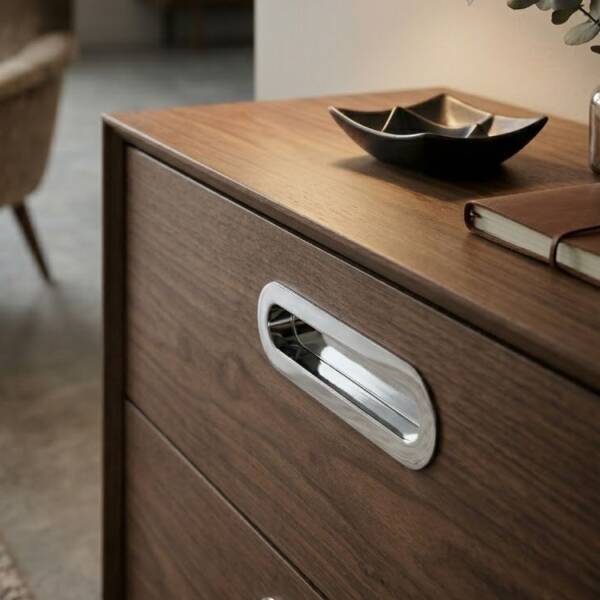 System Gömme Mobilya Kulbu Krom 128mm Kulp (SY7471 0128 CR) - 1