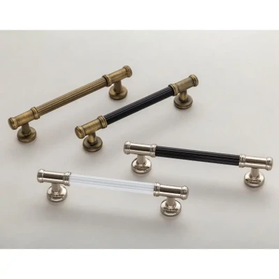 System Mobilya Kulbu Parlak Nikel/Mat Siyah 128mm Kulp (SY4665 0128 PN-AL6) - 2