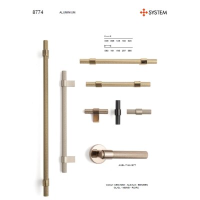 System Mobilya Kulbu Rose Renk 128mm Kulp (SY8774 0128 RS-RS) - 5