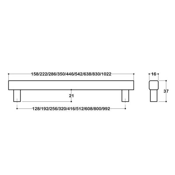 System Mobilya Kulbu Antik Renk 160mm Kulp (SY8800 0160 ABM-ABM) - 2