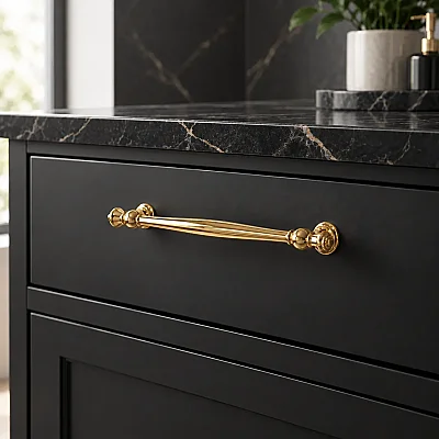 System Mobilya Kulbu Gold Renk 160mm Kulp (SY4482 0160 GL) - 1