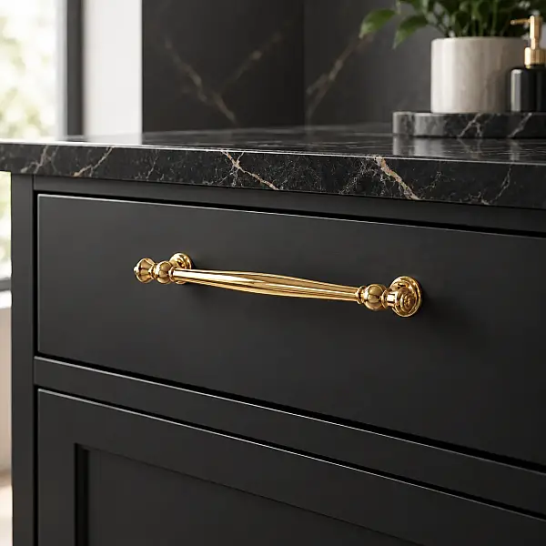 System Mobilya Kulbu Gold Renk 160mm Kulp (SY4482 0160 GL) - 1