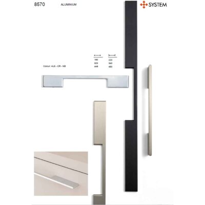 System Mobilya Kulbu Krom 160mm Kulp (SY8570 0160 CR) - 6