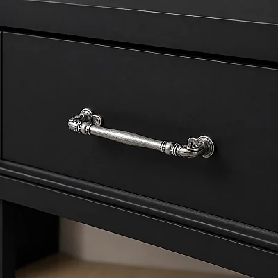 System Mobilya Kulbu Antik Gümüş 160mm Kulp (SY4472 0160 OSM) - 1