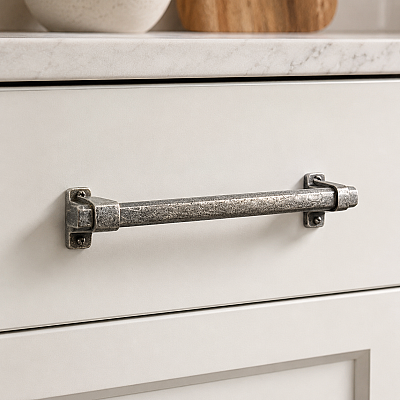 System Mobilya Kulbu Antik Gümüş 160mm Kulp (SY8889 0160 OSM-OSM) - System (1)