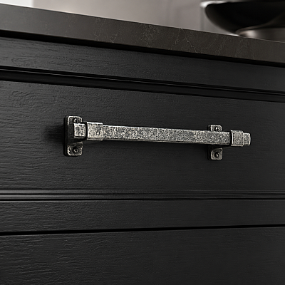 System Mobilya Kulbu Antik Gümüş 160mm Kulp (SY8889 0160 OSM-OSM) - System