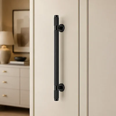 System Mobilya Kulbu Füme Renk 192mm Kulp (SY8998 0192 BBN-BBN) - 1