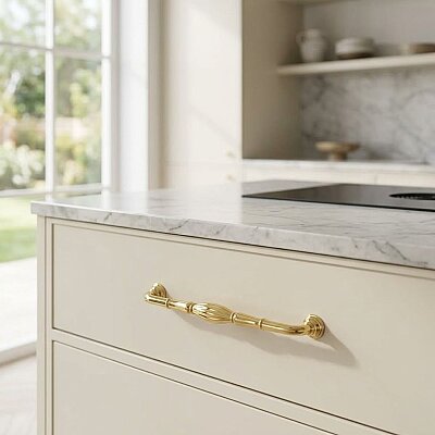 System Mobilya Kulbu Gold Renk 192mm Kulp (SY4477 0192 GL) - System