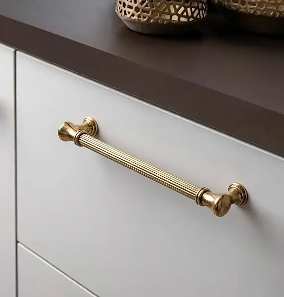 System Mobilya Kulbu Gold Renk 256mm Kulp (SY4640 0256 GL-GL) - 1