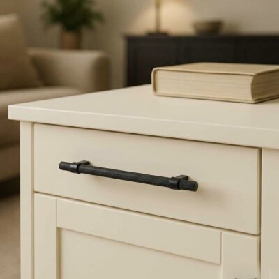 System Mobilya Kulbu Siyah Renk 320mm Kulp (SY8774 0320 AL6-AL6) - System