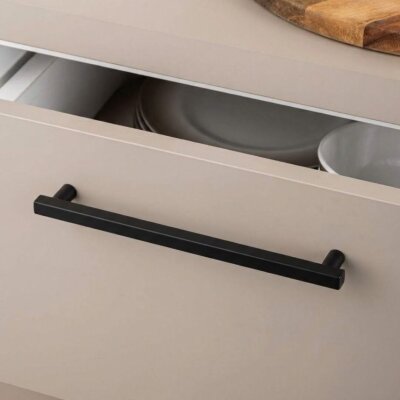 System Mobilya Kulbu Siyah Renk 320mm Kulp (SY8800 0320 AL6-AL6) - System