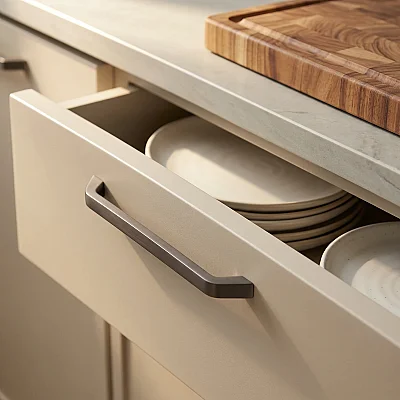 System Mobilya Kulbu Füme 320mm Kulp (SY7501 0320 BBN) - 1