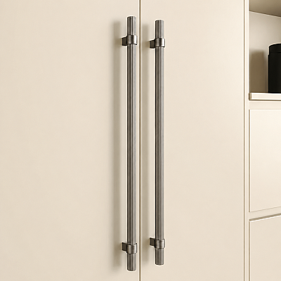 System Mobilya Kulbu Füme Renk 640mm Kulp (SY8990 0640 BBN-BBN) - System