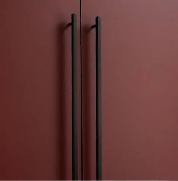 System Mobilya Kulbu Siyah Renk 800mm Kulp (SY8800 0800 AL6-AL6) - 1