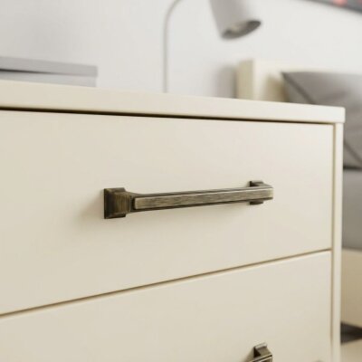 System Mobilya Kulbu Antik Sarı 128mm Kulp (SY4235 0128 ABM) - System