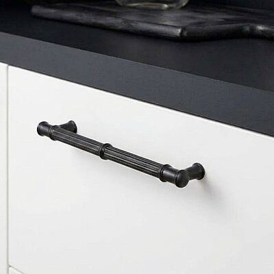 System Mobilya Kulbu Siyah Renk 128mm Kulp (SY4227 0128 AL6) - System