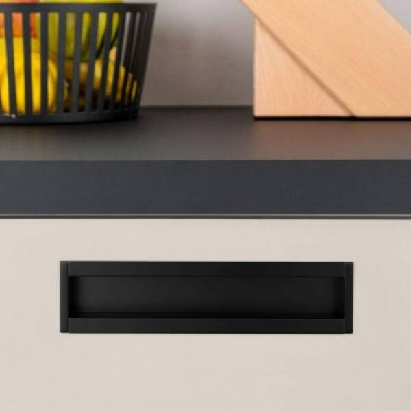 System Gömme Mobilya Kulbu Siyah 160mm Kulp (SY2165 0160 AL6-AL6) - 1