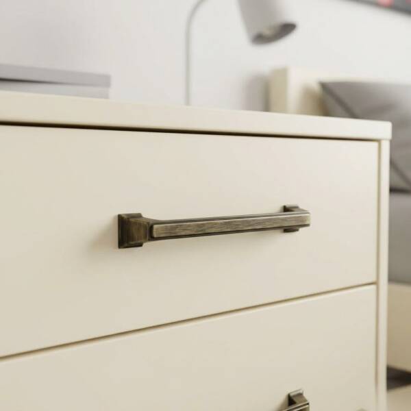 System Mobilya Kulbu Antik Sarı Renk 192mm Kulp (SY4235 0192 ABM) - 1