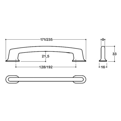 System Mobilya Kulbu Siyah Renk 192mm Kulp (SY4245 0192 AL6) - 2