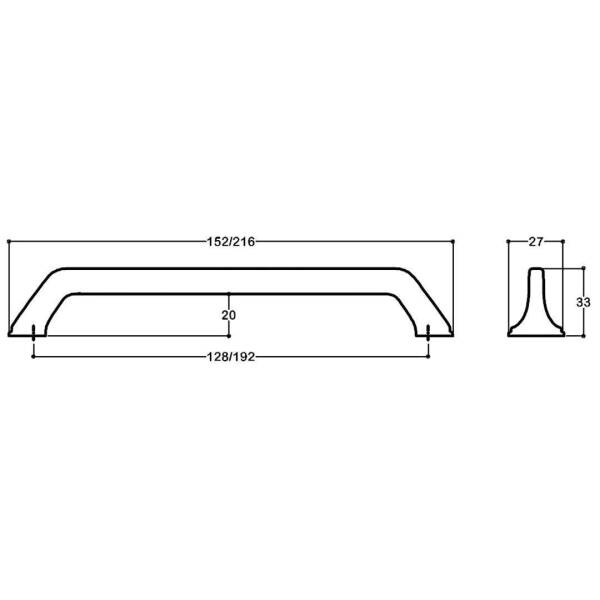 System Mobilya Kulbu Siyah Renk 192mm Kulp (SY4314 0192 AL6) - 3