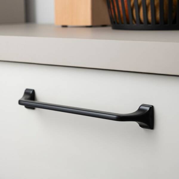 System Mobilya Kulbu Siyah Renk 192mm Kulp (SY4314 0192 AL6) - 1