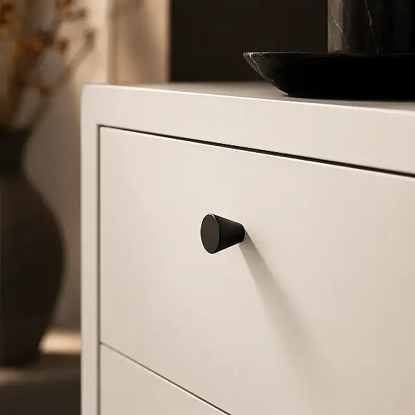 System Düğme Mobilya Kulbu Siyah Renk 30mm Kulp (SY1455 0030 AL6) - 1