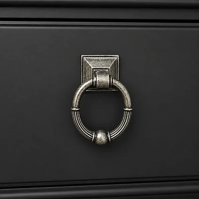 System 3191 Sallantılı Kulp Antik Gümüş Renk 45mm (SY3191 0045 OSM-OSM) - 1