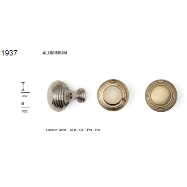 System Düğme Mobilya Kulbu Antik Renk 32mm Kulp (SY1937 0032 ABM) - 4