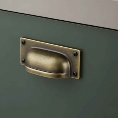 System Mobilya Kulbu Antik Sarı Renk 32mm Çanak/Tas Kulp (SY4534 0032 ABM) - System