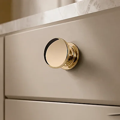 System Düğme Mobilya Kulbu Gold Renk 32mm Kulp (SY1959 0032 GL) - 1