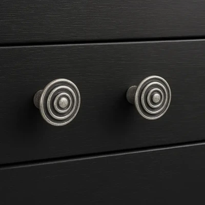 System Düğme Mobilya Kulbu Antik Gümüş 32mm Kulp (SY1935 0032 OSM) - 2