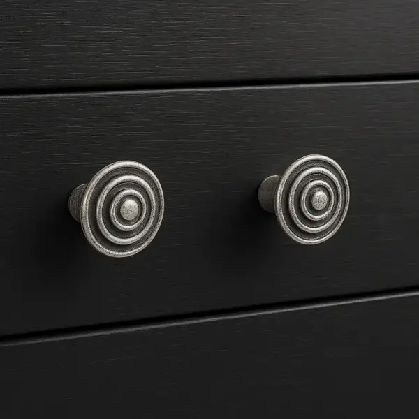 System Düğme Mobilya Kulbu Antik Gümüş 32mm Kulp (SY1935 0032 OSM) - 2