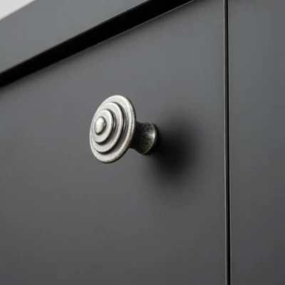 System Düğme Mobilya Kulbu Antik Gümüş 32mm Kulp (SY1935 0032 OSM) - 1