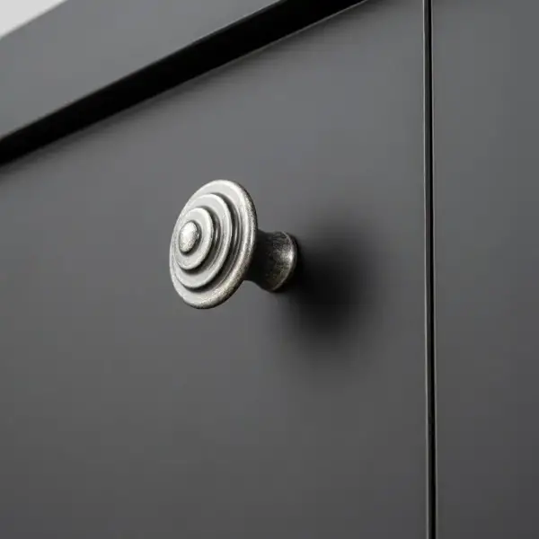 System Düğme Mobilya Kulbu Antik Gümüş 32mm Kulp (SY1935 0032 OSM) - 1