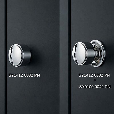 System Düğme Mobilya Kulbu Parlak Nikel 32mm (SY1412 0032 PN) - 3