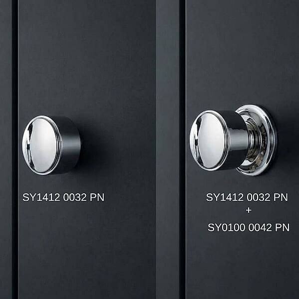 System Düğme Mobilya Kulbu Parlak Nikel 32mm (SY1412 0032 PN) - 3