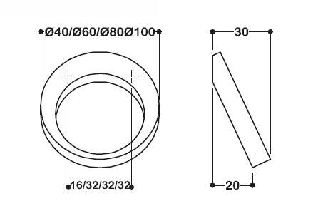 System Halka Mobilya Kulbu Altın/Gold Renk 60mm Kulp (SY6530 0060 GL) - 4