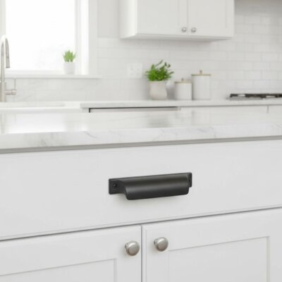 System Mobilya Kulbu Siyah Renk 64mm Tas Kulp (SY4523 0064 AL6) - System