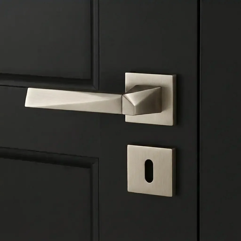 System Agate Kapı Kolu Nikel Saten Renk (HA111RO11 NB-PN/NB) - 1