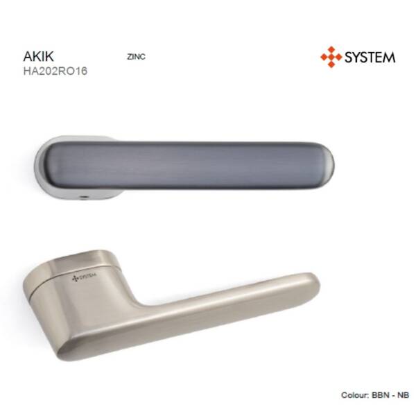 System Akik Kapı Kolu Füme Renk (HA202RO16 BBN) - 3