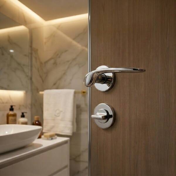 System Alfa Wc Rozetli Kapı Kolu Krom (HA147RO44 WCR) - 1