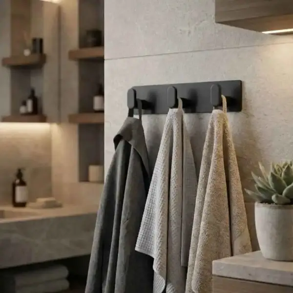 System 2327 Yapışkanlı Askı Siyah Renk 185mm (AS2327 0185 AL6-AL6) - 1