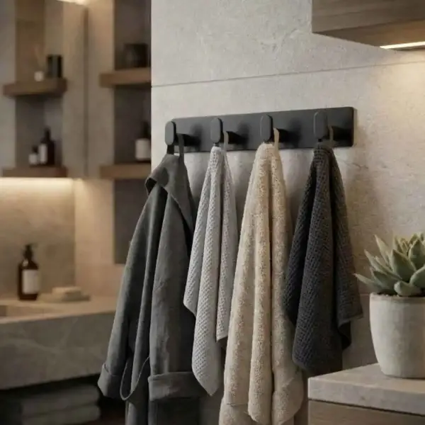 System 2327 Yapışkanlı Askı Siyah Renk 255mm (AS2327 0255 AL6-AL6) - 1