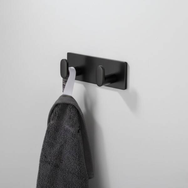 System 2327 Yapışkanlı Askılık Siyah (AS2327 0115 AL6-AL6) - 1