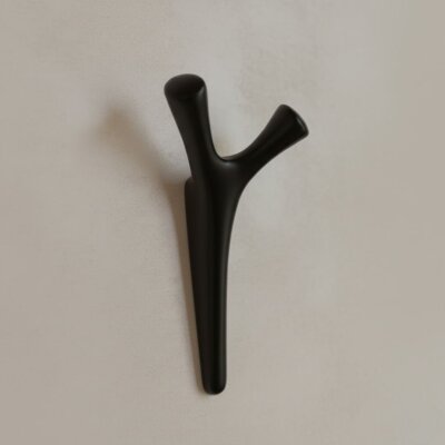 System 2070 Portmanto Askılığı Siyah Renk 77mm (AS2070 0077 AL6) - System